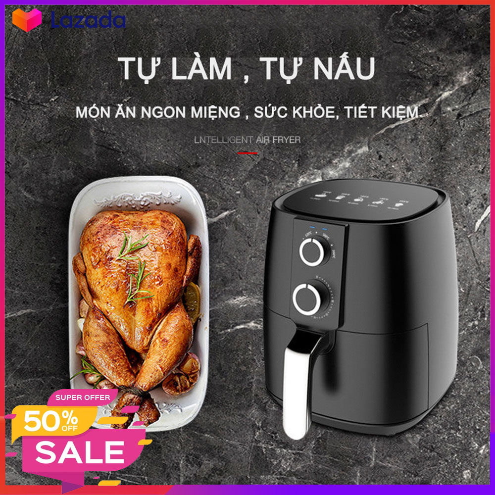 Nồi Chiên Không Dầu Camel -  Giảm 90 - 100% Lượng Dầu So Với Chiên Thông Thường - Thiết Kế Đơn Giản Hiện Đại Tiện Dụng