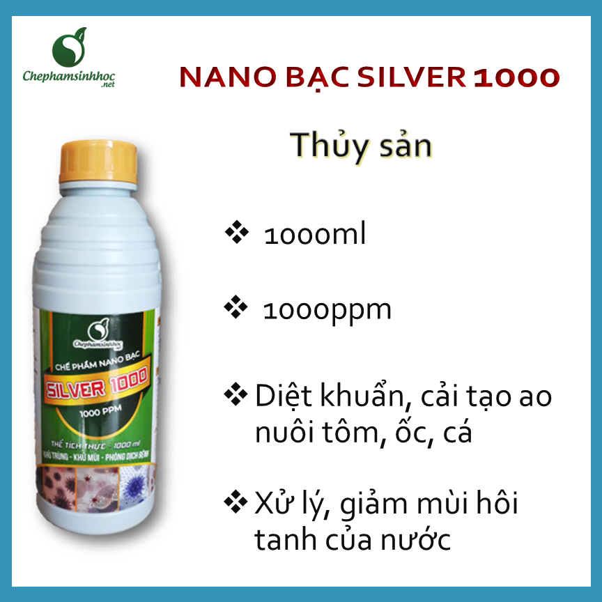 [HCM]Nano Bạc Thủy Sản - Diệt khuẩn cải tạo ao nuôi tôm cá ốc