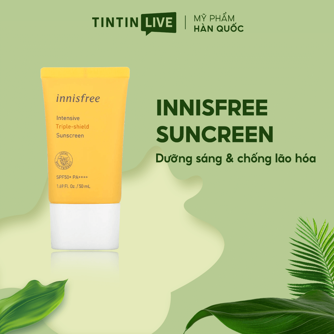 Kem chống nắng Innisfree Intensive Triple Care Suncreen SPF50+ Pa++++ 50ml