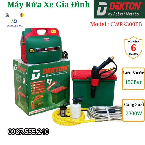 Máy rửa xe gia đình dekton cwr2300fb - thiết kế nhỏ gọn tinh tế