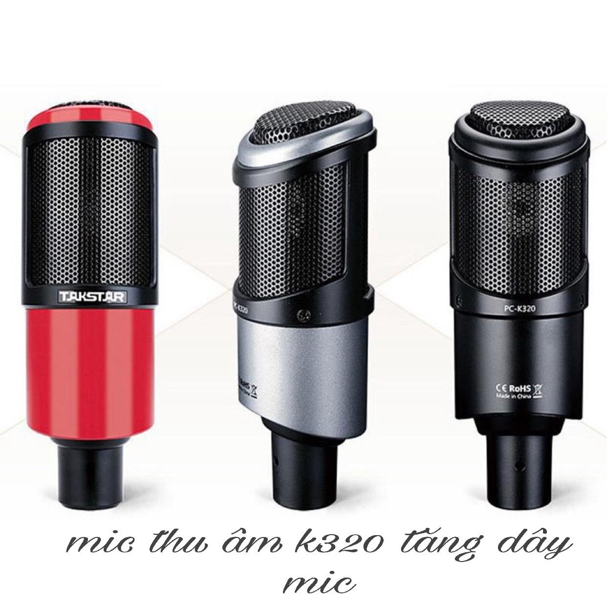 Mic thu âm Talkstrar pc k320 tặng dây mic Canon