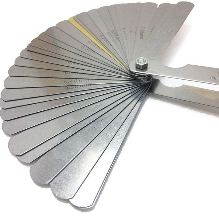 Thước căn lá 32 miếng đo độ rộng khe hở từ 0.01 - 0.89mm