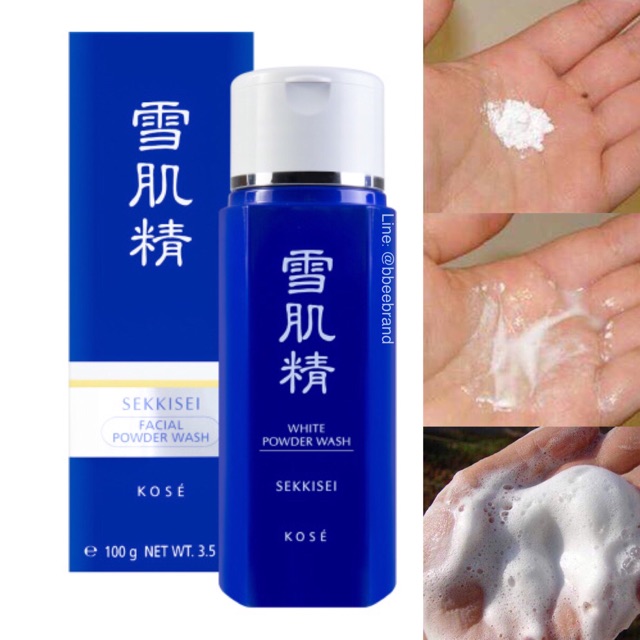 Sữa rửa mặt dạng bột trắng da KOSE Sekkisei White Powder Wash 100G - Nhật Bản
