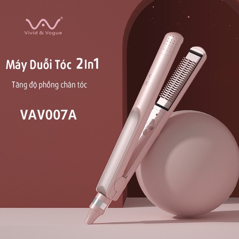 Máy là tóc 2in1 vivid&vogue® vav007a, máy ép tóc thẳng mềm mượt, óng ả bởi tinh dầu thực vật