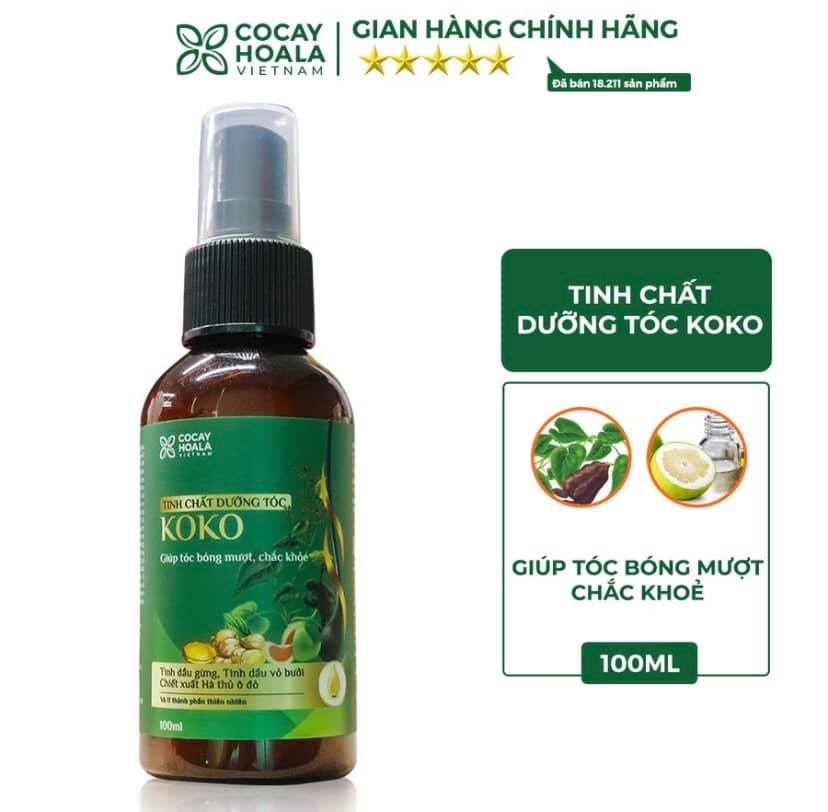 Tinh chất dưỡng tóc KOKO Cocayhoala - Ngăn rụng tóc - Kích thích mọc tóc - Giúp tóc mềm mượt - 100ml