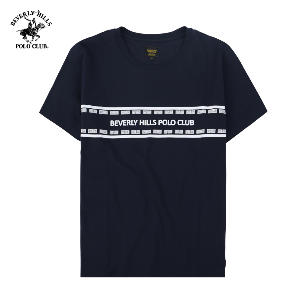 Beverly hills polo club - áo thun ngắn tay nam regular fit navy nv- bhpc tsmrsw21tl039