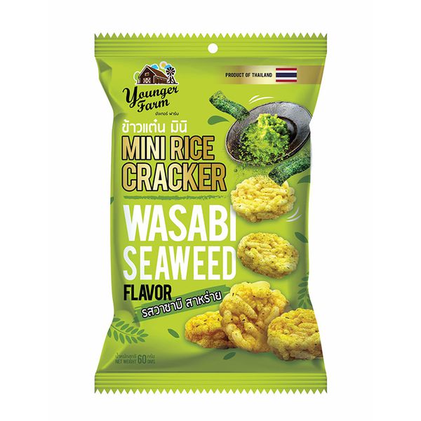 Bánh cốm gạo Younger Farm thái lan vị wasabi