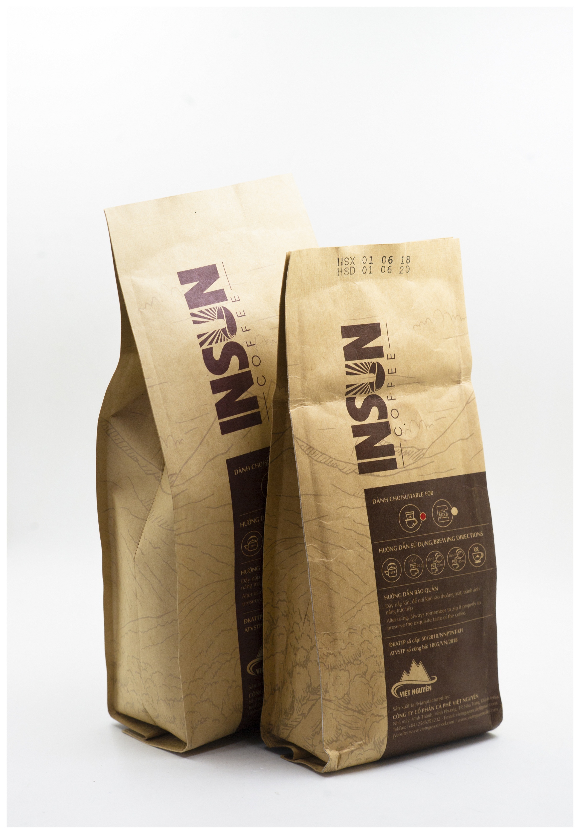 Cà phê insun rang xay traditional r1 gói 500g