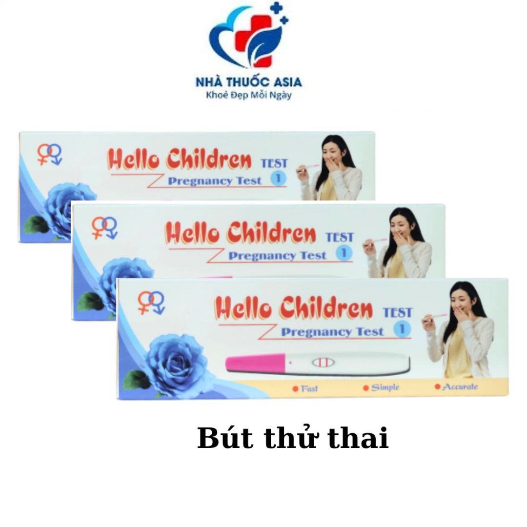 [Che tên sp] Bút Thử Thai Hello Children Test Cho Kết Quả Nhanh Và Chính Xác - Hộp 1 cái
