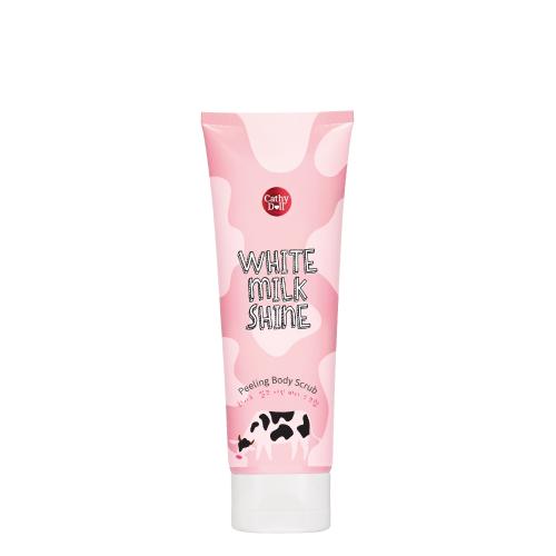 Tẩy da chết sữa bò Cathy Doll White Milk Shine Peeling Body Scrub 320ml cho da trắng, sạch mịn màng