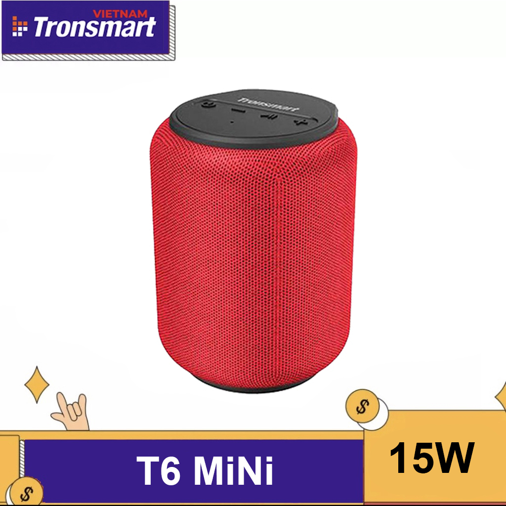 Loa Bluetooth Tronsmart Element 5.0 IPX6 trống nước ngoài trời, 15W chơi nhạc tối đa 24 giờ dùng cho điện thoại máy tính bảng... Tronsmart Element T6 Mini - TM-364443