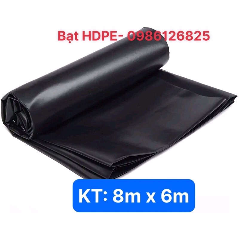 Bạt lót hồ chứa nước, nuôi cá bằng hdpe khổ 8m x 6m, 3zem