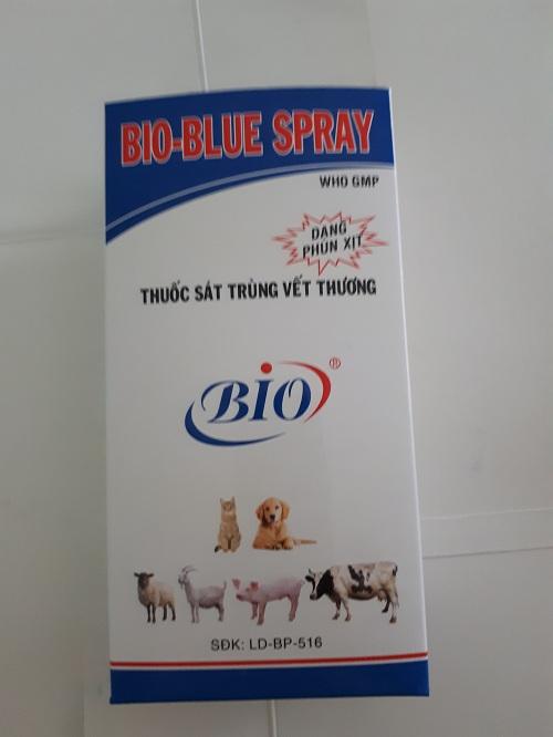 Bio-Blue Spray 150ml - thuoc sát trùng vết thương cho thú cưng