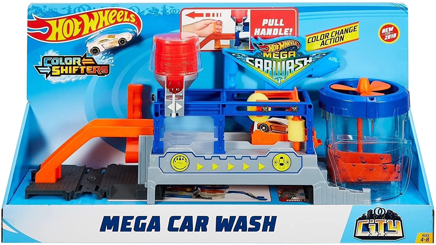 Đồ chơi hot wheels - mô hình trạm rửa xe thông minh tuyệt đỉnh hot wheels - mã sp ftb66