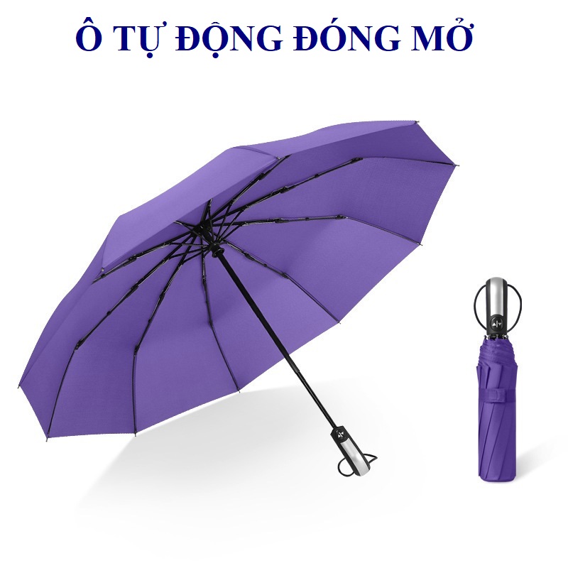 Ô tự động đóng mở 2 chiều, dù tự động, ô dù 10 nan, ô che nắng, dù che mưa