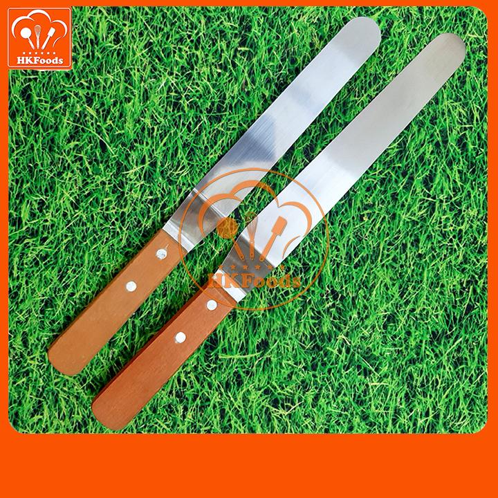 Dao chà láng cong gấp khúc inox cán gỗ