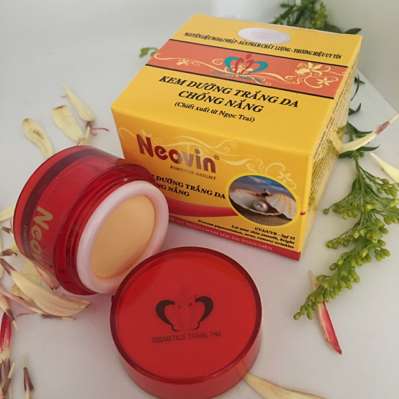 Kem trắng da chống nắng 10g neovin