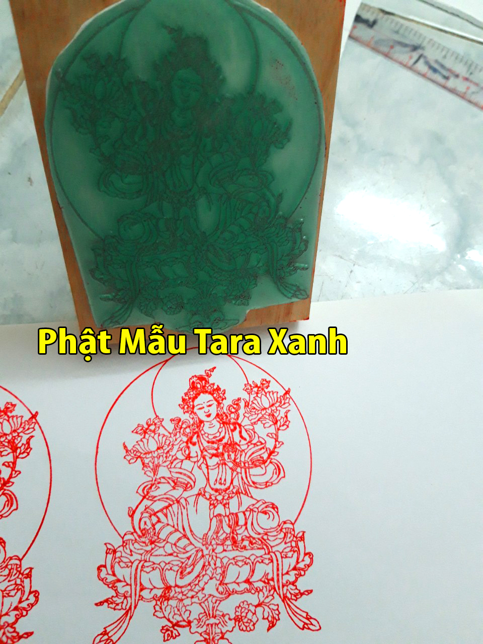 Con dấu Phật giáo: Phật mẫu Tara Xanh
