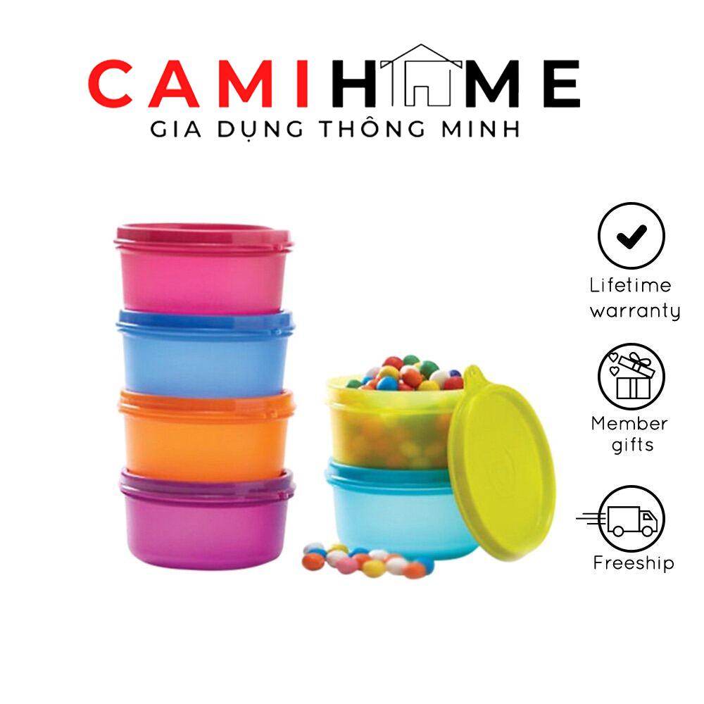 Bộ Hộp Bảo Quản Thực Phẩm Tupperware Small Saver Colourfull 6 Hộp, Trữ Thực Phẩm Ngăn Mát, Khô