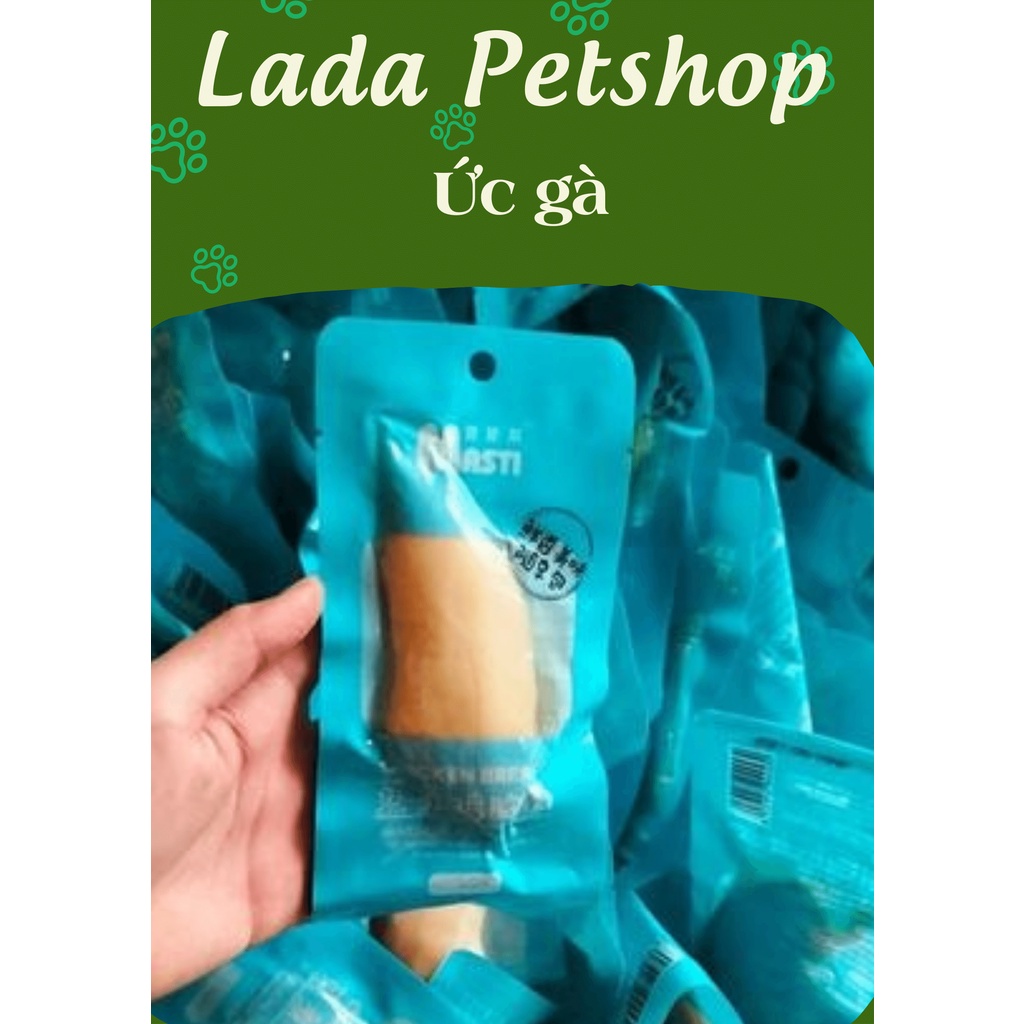 Ức gà hấp thơm ngon cho chó mèo 40gram