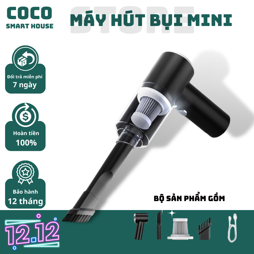 Máy hút bụi mini cầm tay, máy hút bụi cầm tay hút sạch bụi bẩn trong nhà, làm sạch bàn phím máy tính, ô tô, may hut bui mini cầm tay, máy hut bui cầm tay, máy hút bụi cầm tay không dây, máy hút bụi gia đình, máy hút bụi xe ô tô