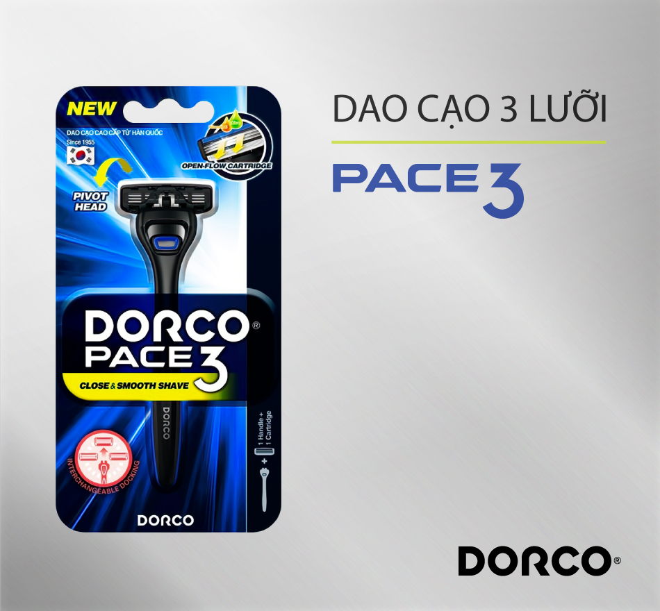 Dạo râu 3 lưỡi dorco pace 3