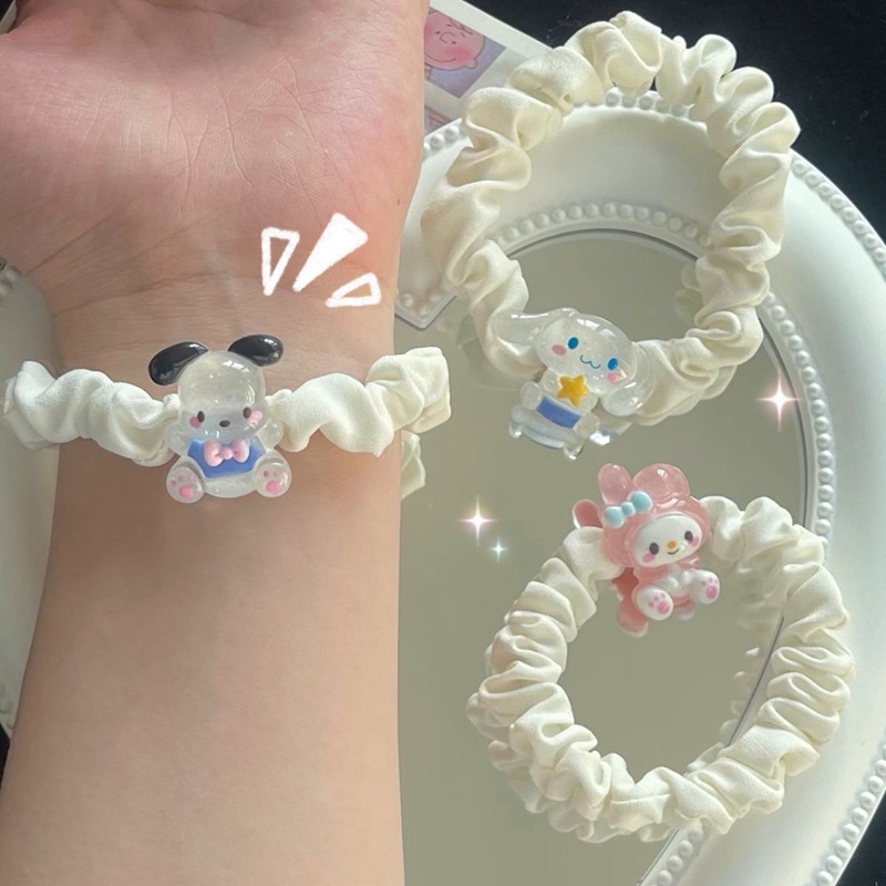 Dây buộc tóc co giãn tốt nhân vật hoạt hình sanrio đáng yêu