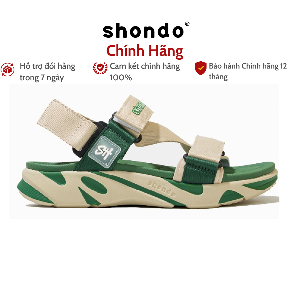 Giày Sandal Nữ Nam SHONDO F8 - Đế Phylon Siêu Nhẹ Thấm Hút Mồ Hôi Cực Tốt Đế 5cm Giúp Tăng Chiều Cao F8M2424 
