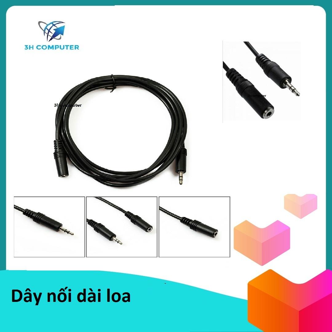 [HCM]Dây nối dài loa 1 đầu 3.5 một đầu cắm loa đầu âm dài 1m5