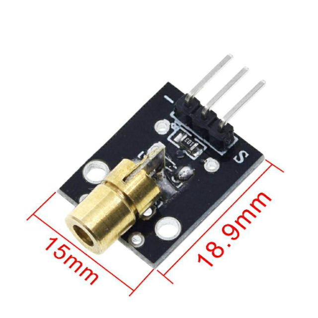 Module, mạch, đầu phát tia laser màu đỏ 5v ky-008