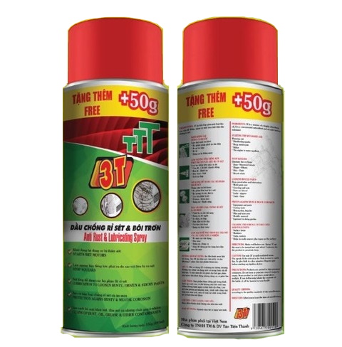 Chai xịt chống rỉ sét, phá rỉ sét 3T 150gr