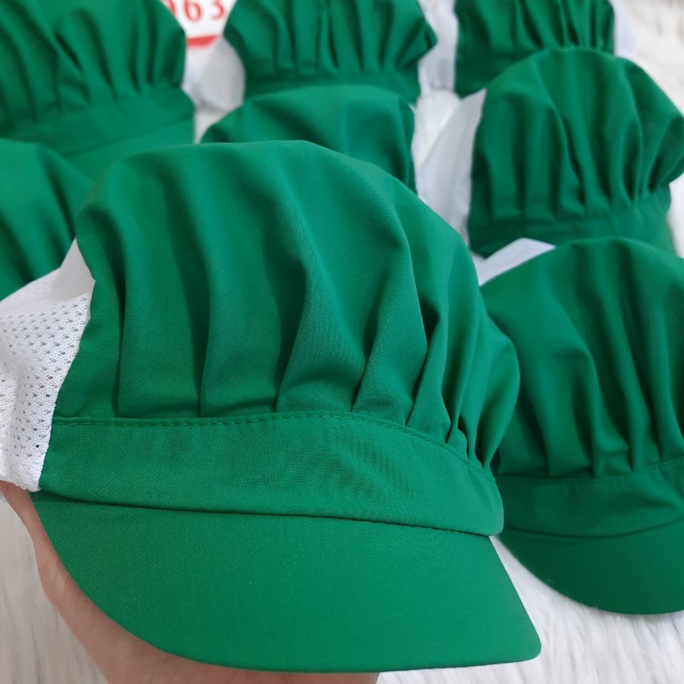 [HCM]Nón vải lưới trùm tóc công nhân sản xuất thực phẩm - Mũ bao tóc lưới y tế bảo hộ