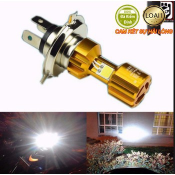 [HCM]Đèn pha xe máy 3 mặt 3 chấu cao cấp  đèn pha 3 chấu siêu sáng dễ dàng lắp đặt cho xe máy mà không cần phá khoét choá đèn