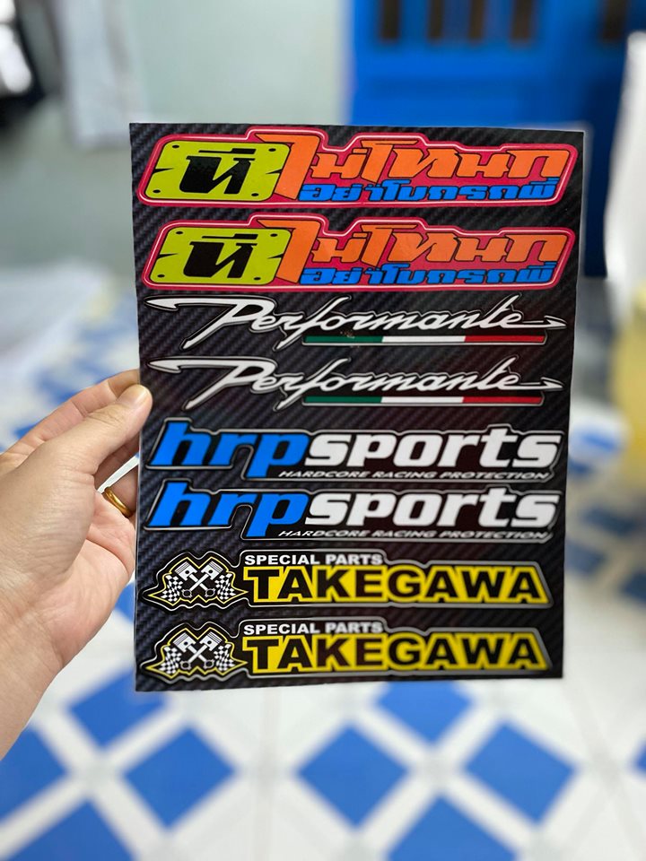 [HCM]TEM LOGO DÁN PHUỘC DÁN GẮP CHỮ THÁI PERFORMANLE