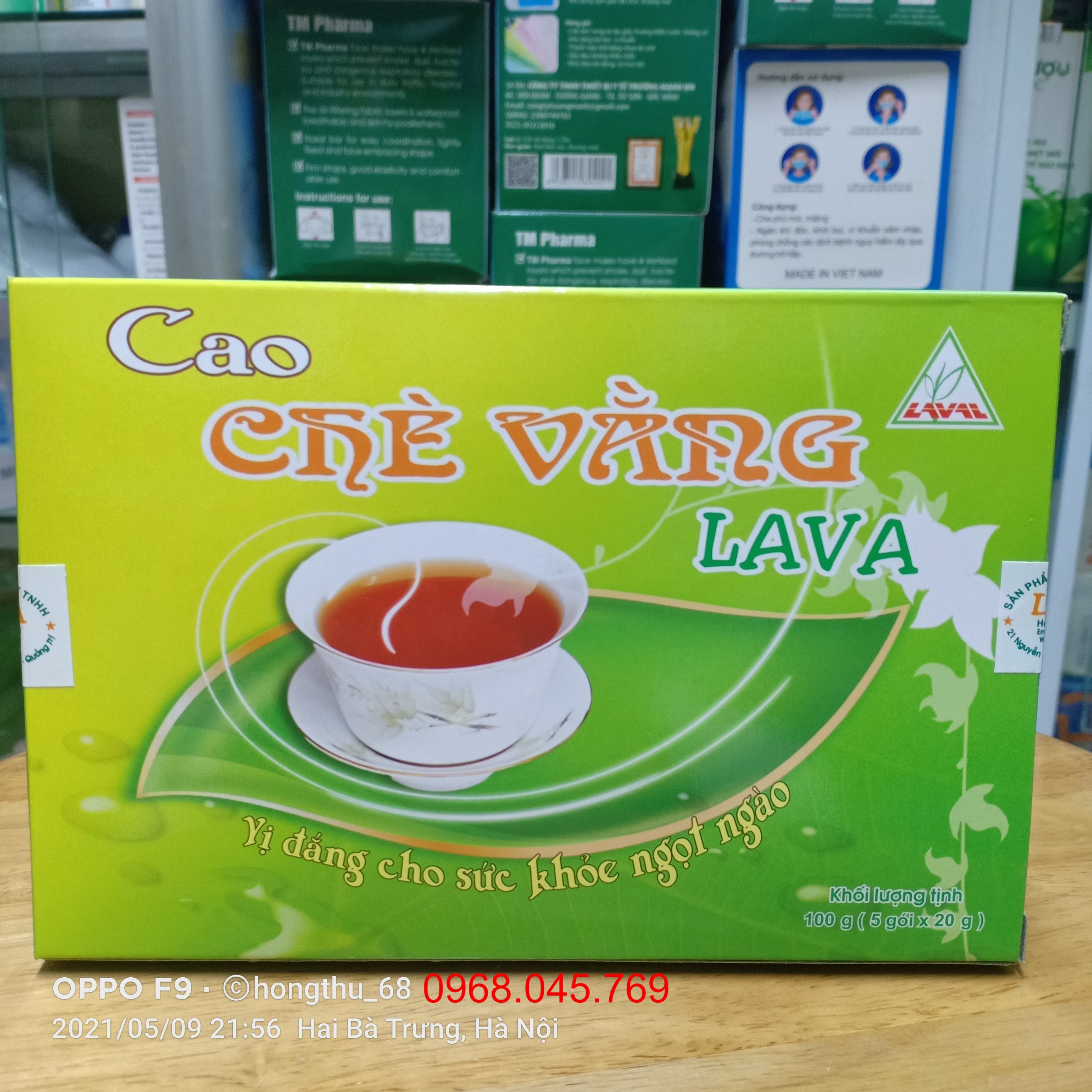 Cao chè vằng Lava Lợi sữa - Hộp 5 gói