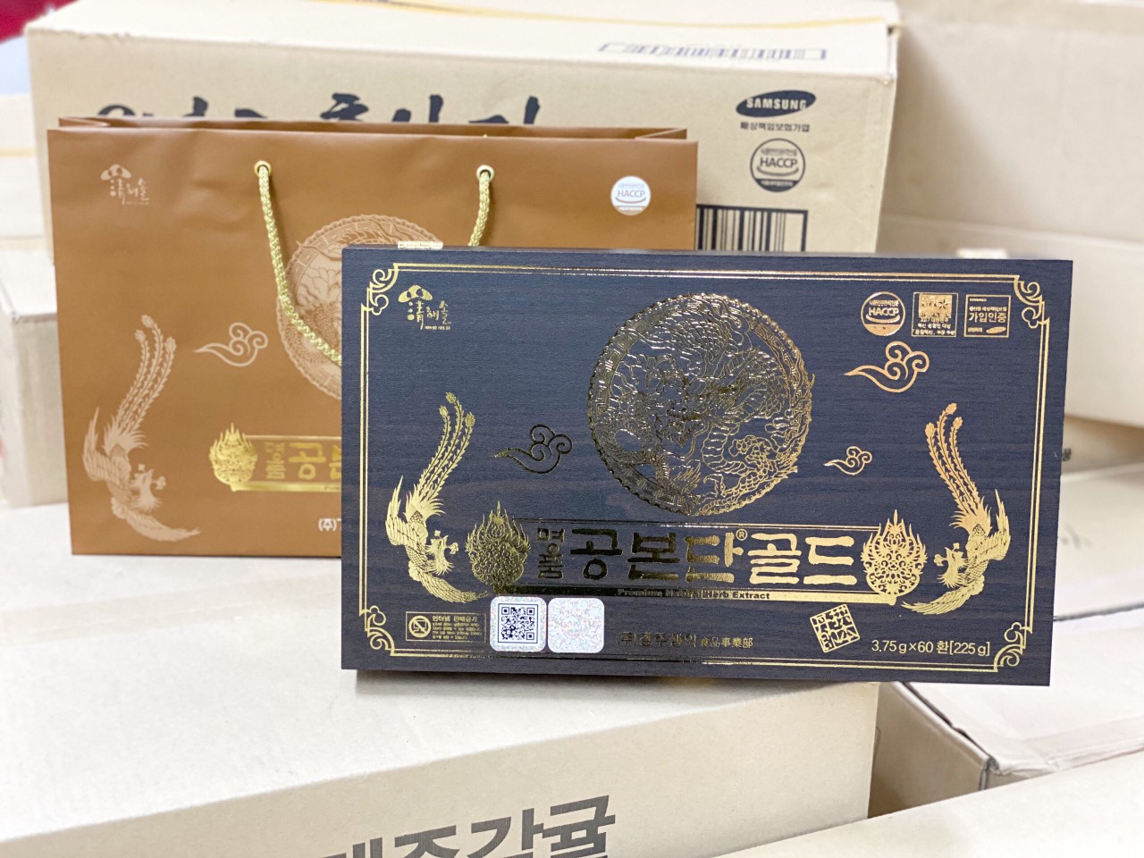 Đông Trùng Hạ Thảo Hàn Quốc Hộp Gỗ Cao Cấp 60 viên - Hàng check Cod, tem 7 màu của nhà sản xuất - Phòng ngừa tại biến, đột quỵ, bổ phổi và tăng cường sinh lý