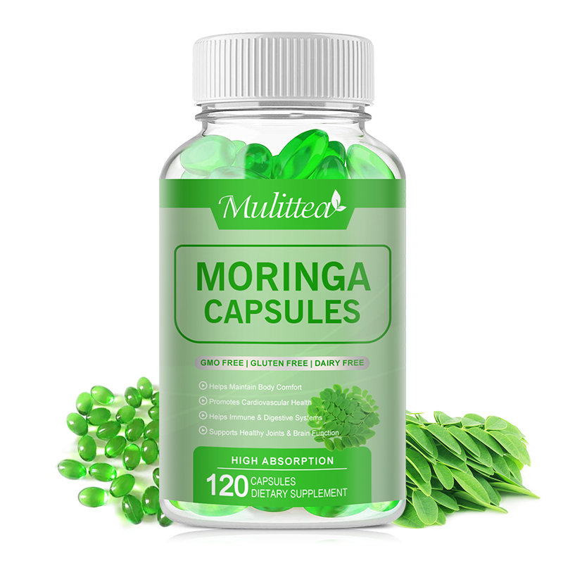 Mulittea Moringa Moringa Capsules Stress Relief and Protect The Heart