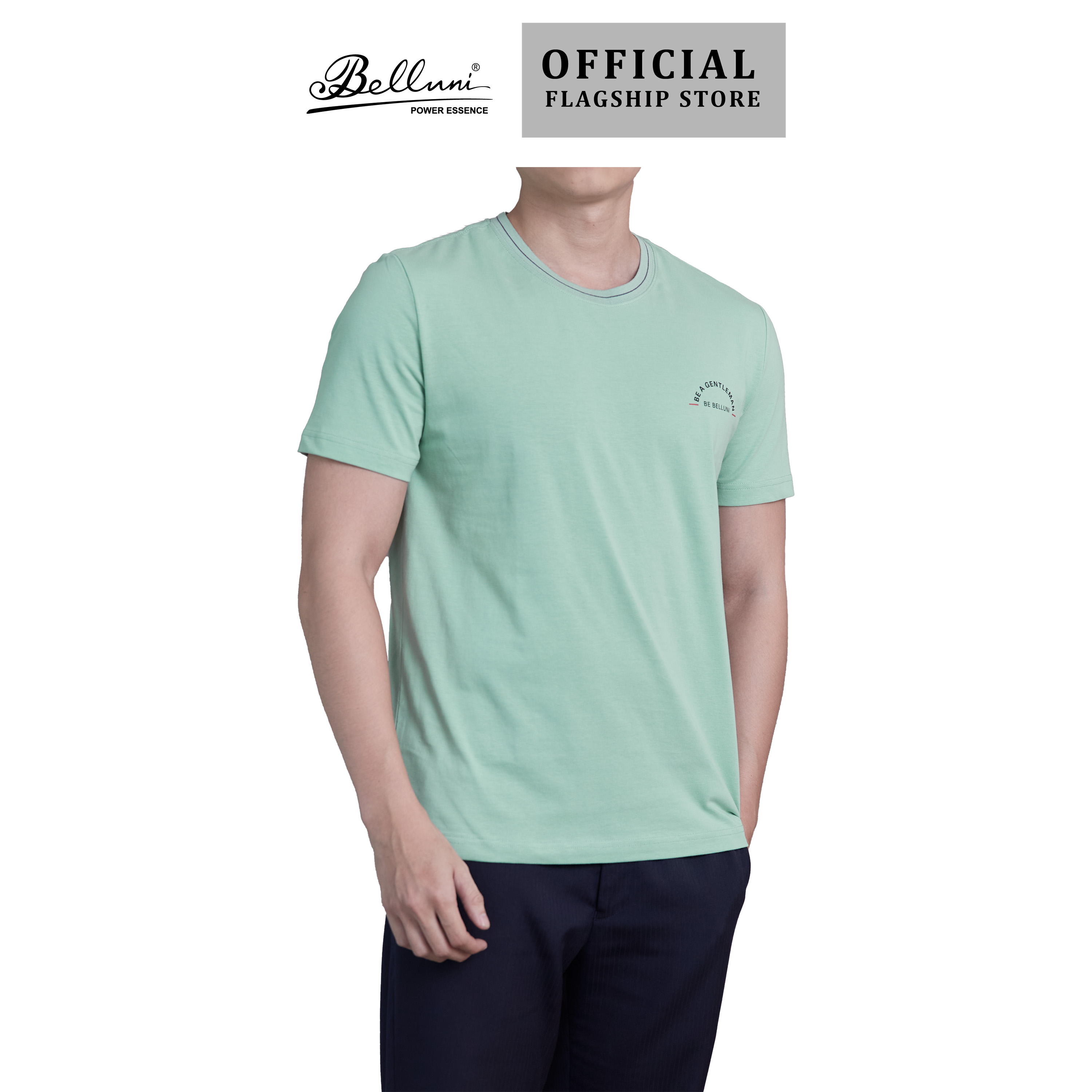 [New Arrival] Áo thun nam cổ tròn BELLUNI cao cấp - ATTS.CM.BE.1.BG5