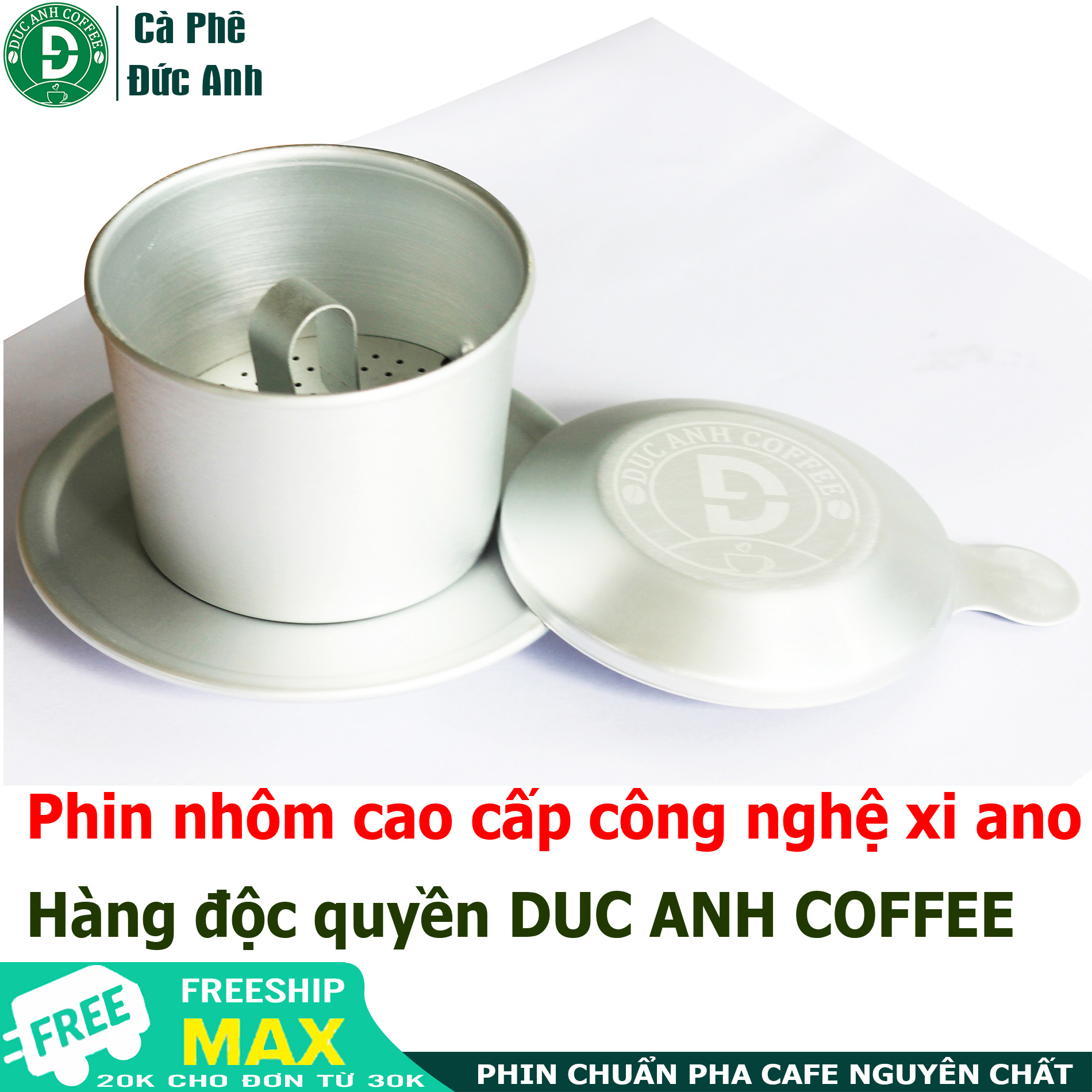 Phin nhôm cao cấp Kim Hằng độc quyền DUC ANH COFFEE - công nghệ chống trầy