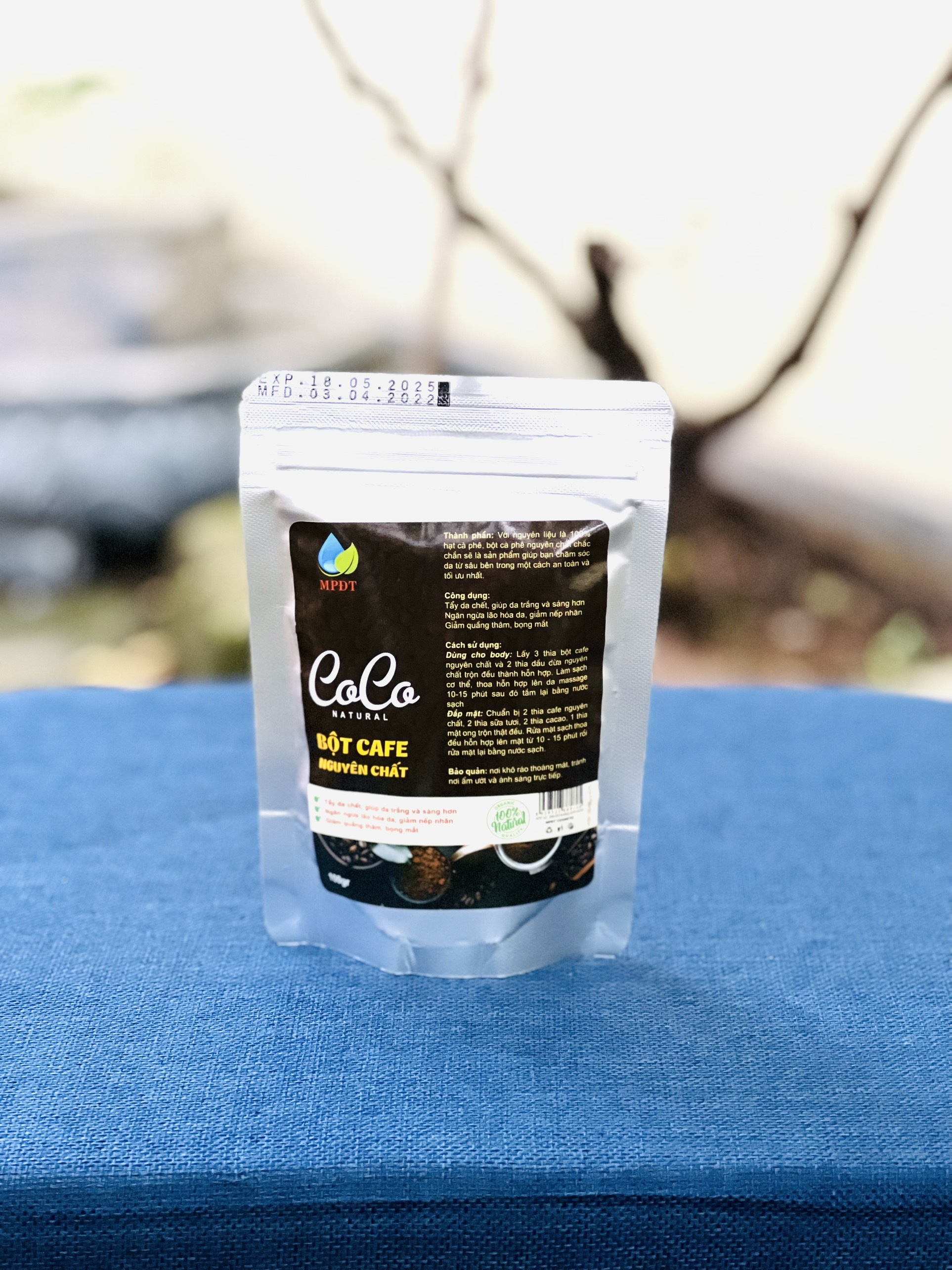 ( loai 1 ) Bột cà phê nguyên chất dưỡng da , tẩy da chết, đắp mặt , trắng da