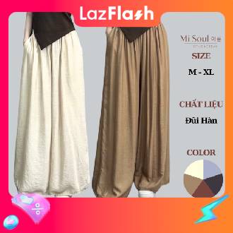 Quần Đũi Suông Ống Rộng BigSize MiSoul, Quần Suông Cạp Chun BigSize 206