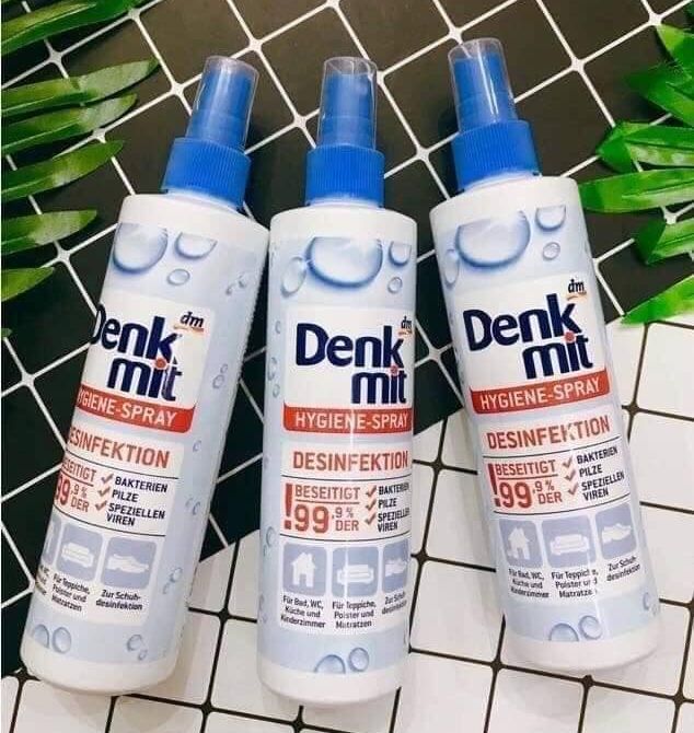 Xịt khử trùng diệt khuẩn không khí, vi rút vi khuẩn gây bệnh Denkmit - Hàng nhập khẩu Đức