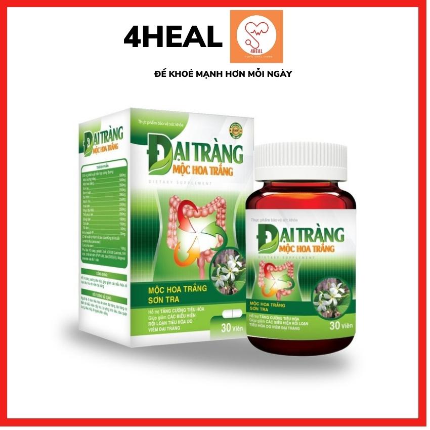 Viên uống đại tràng hoa mộc trắng _ dành cho người bị viêm đại tràng, đại tràng co thắt - hộp 30 viên