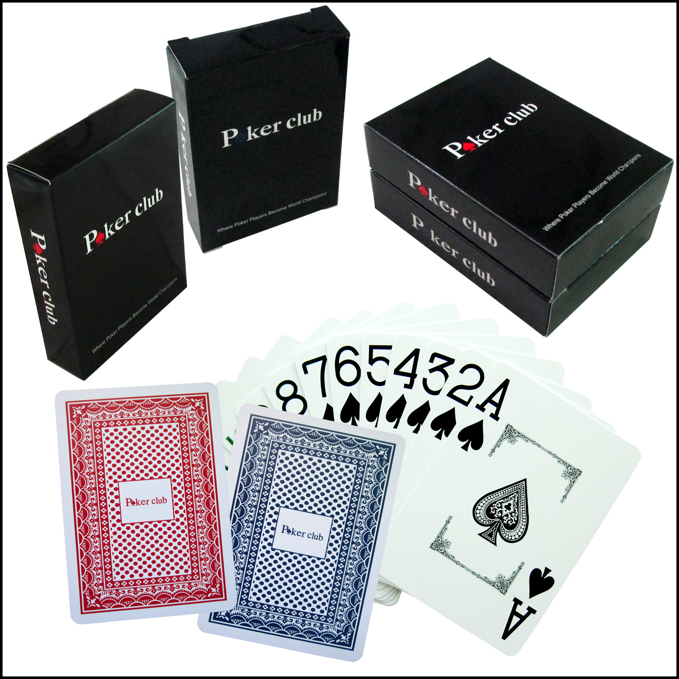 Bài Poker nhựa siêu đàn hồi chống nước Poker Club mới nhất 2020