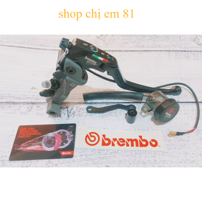 Cùm tay thắng, tay phanh bình dầu rời Brembo 1:1 kèm phụ kiện như hình