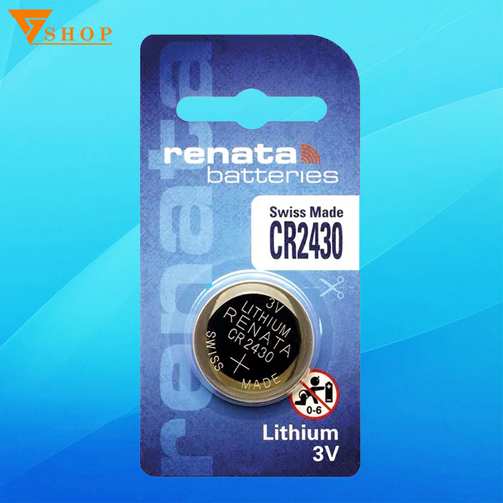 1 viên Pin CR2430N Renata 3v, Pin Remote CR2430