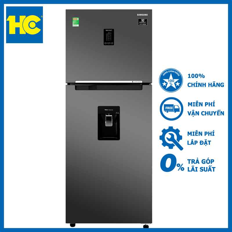 Tủ lạnh samsung inverter 360l rt35k5982bs/sv - miễn phí vận chuyển & lắp đặt - bảo hành chính hãng