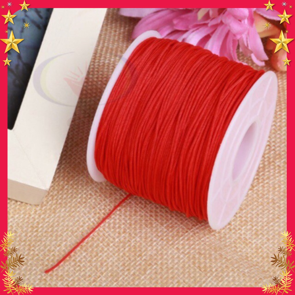 Dây Dù 0.4Mm Làm Kim Chỉ Đỏ,Vòng Tay ( Bó 10M)