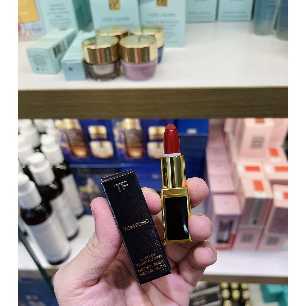 Son thỏi đình đám tomford lip color rouge minisize in 16 scarlet rouge