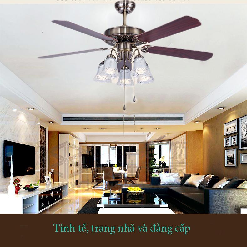 Quạt trần đa chức năng QAT002 – kiểu dáng cổ điển và sang trọng